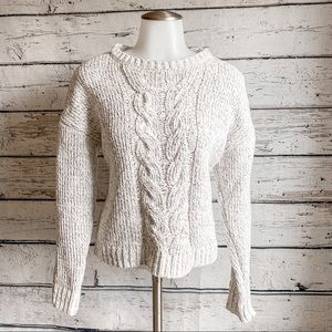 Ivy + Main gray chunky sweater